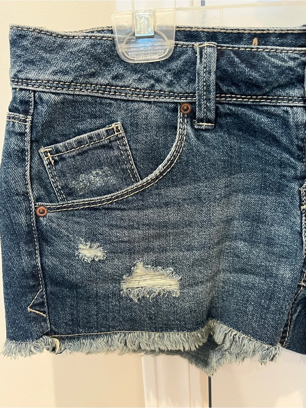 American Rag Denim Frayed Hem Shorts